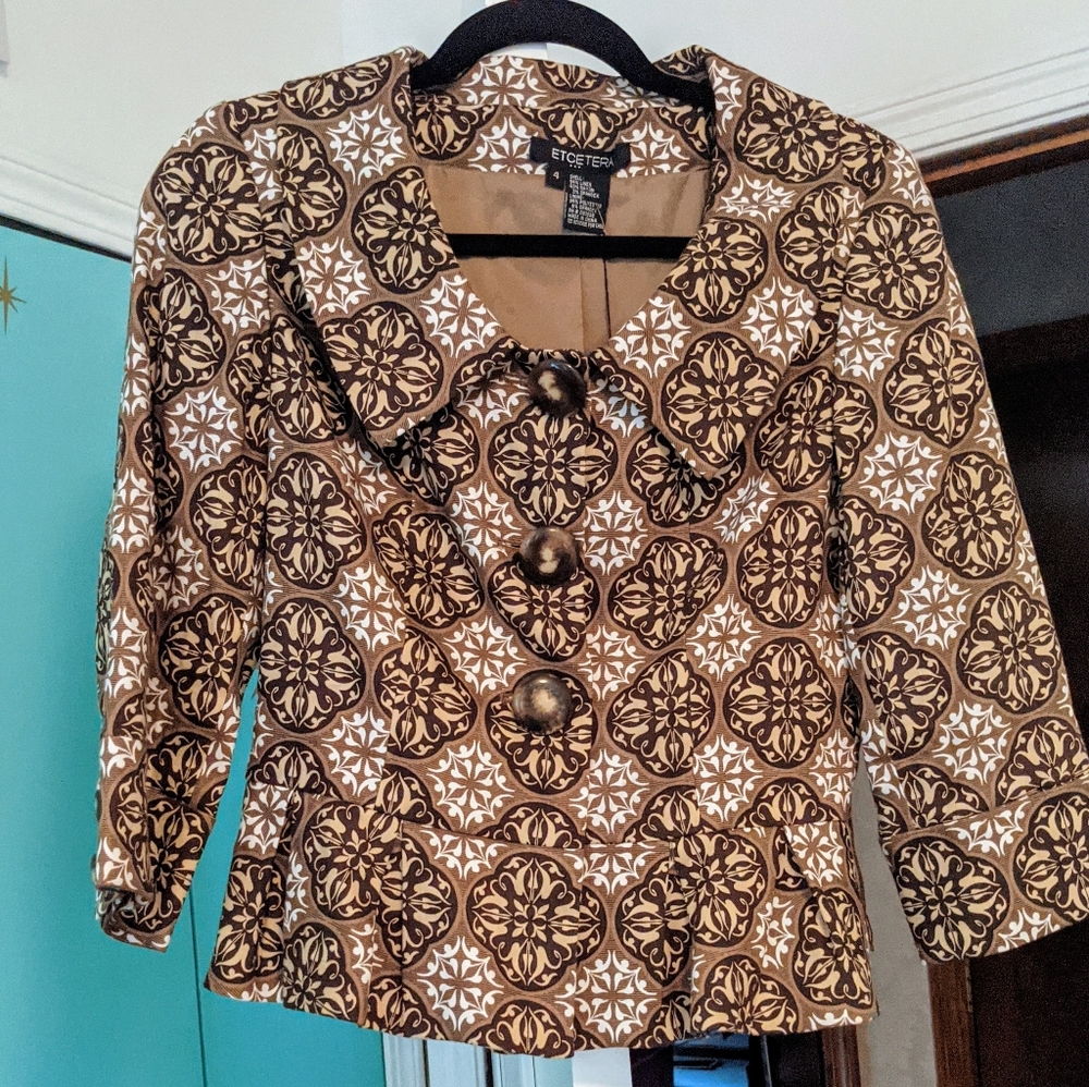 ETCETERA Tudor Jacket Size 4